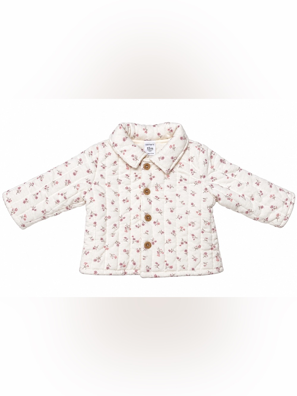 Carter's Baby Girl Floral Quilted Jacket 12M